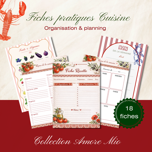 Kit organisation Cuisine "Amore Mio"