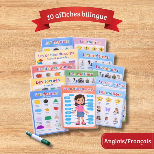 10 affiches bilingues Anglais/Français