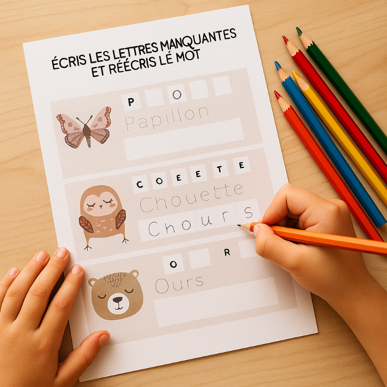 J'apprends à écrire