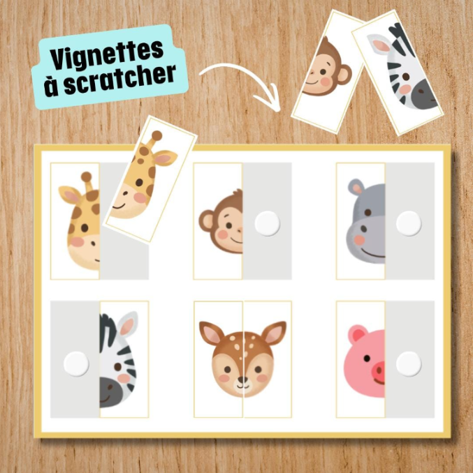 Jeu - Animaux à assembler