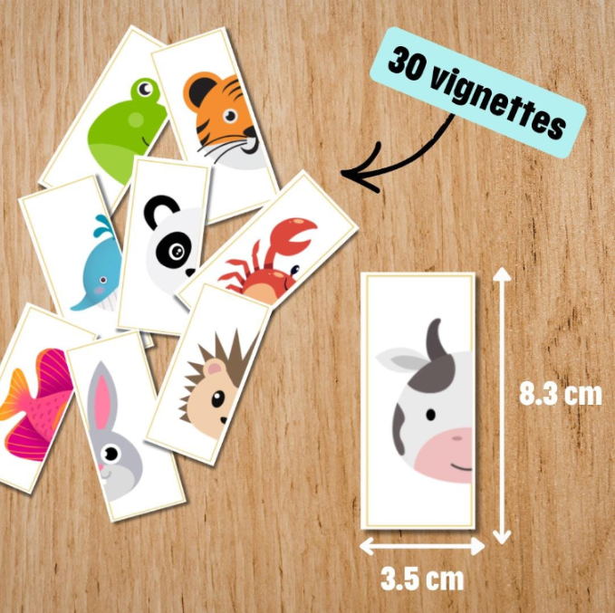 Jeu - Animaux à assembler