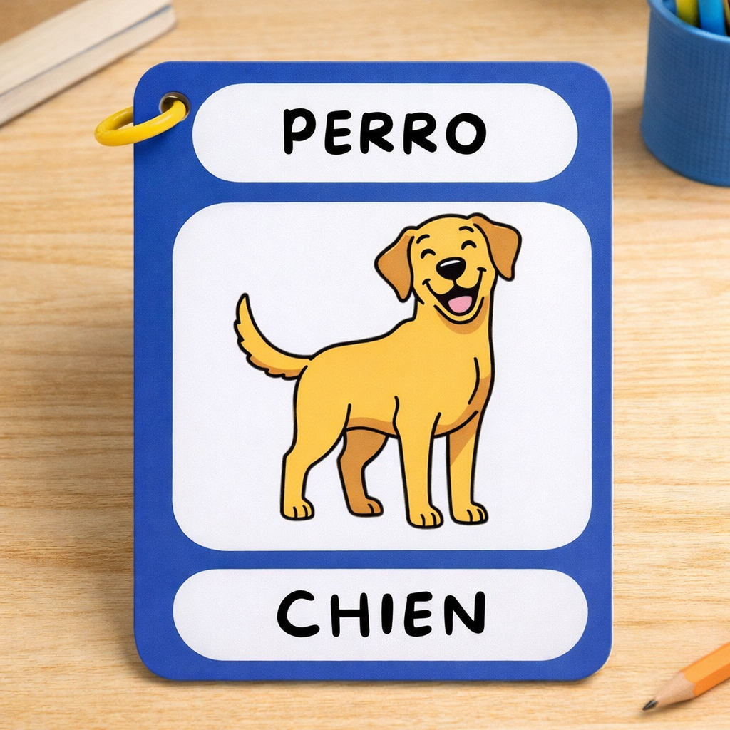 Imagier bilingue espagnol/français - 96 mots