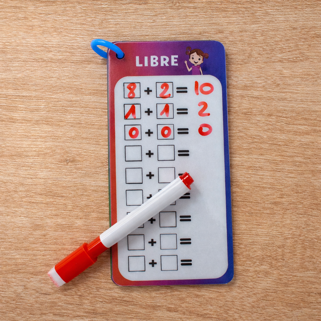 Support addition effaçable