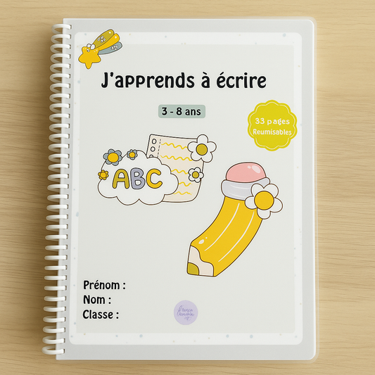 J'apprends à écrire - Plastifié