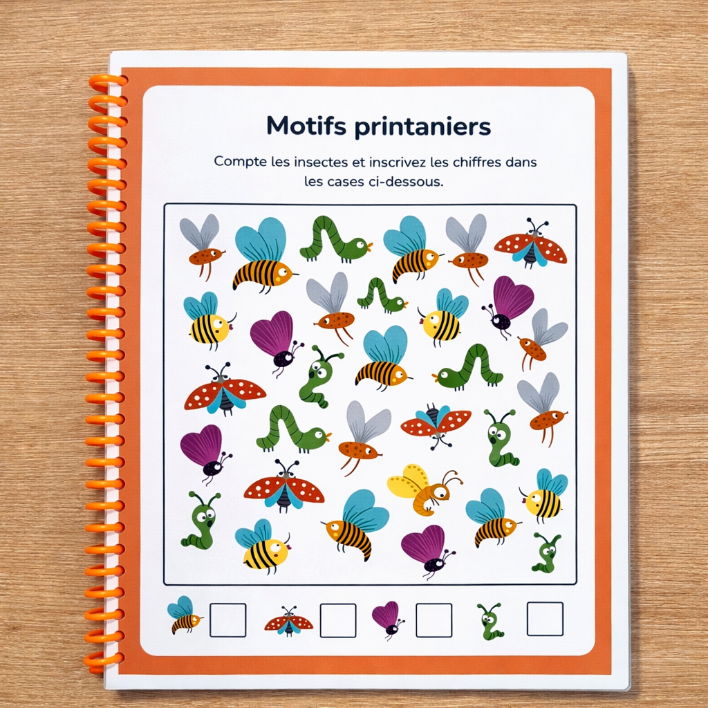 Livret d'activités réutilisable - Printemps