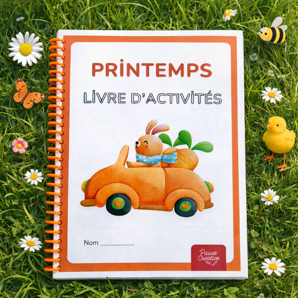 Livret d'activités réutilisable - Printemps