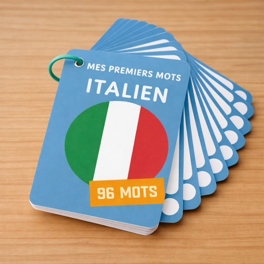 Imagier bilingue italien/français - 96 mots