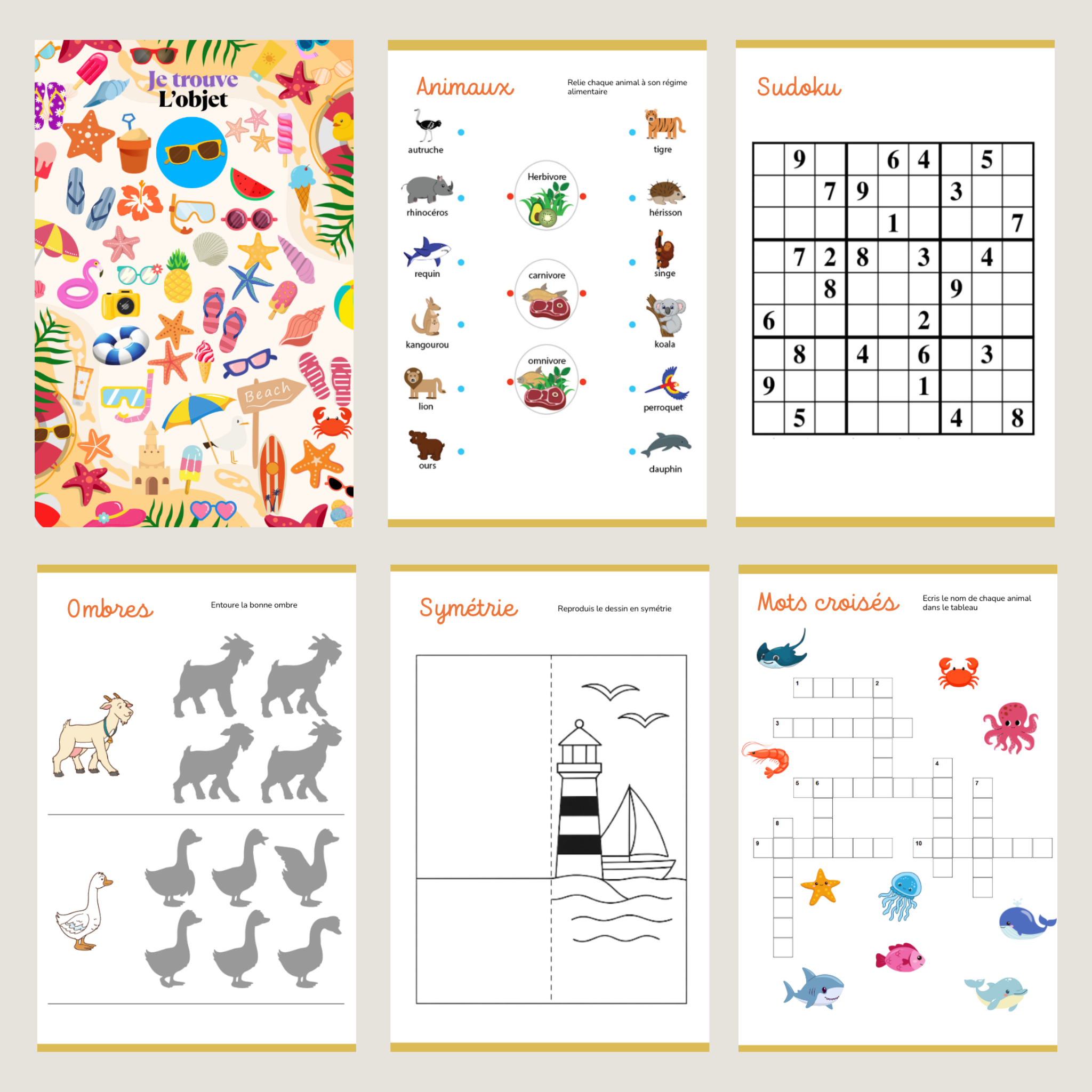 Cahier vacances 7/10 ans